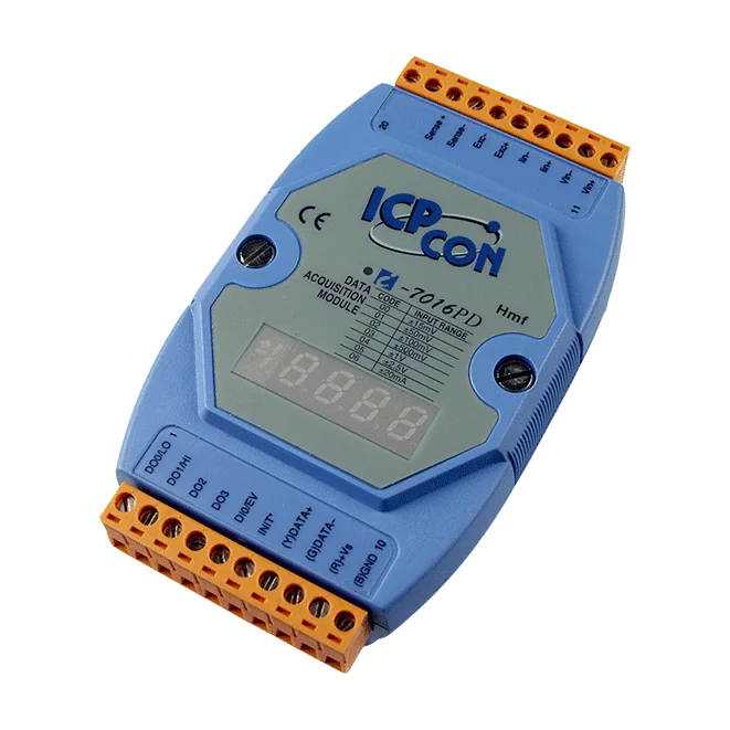 I-7016PD Strain Gauge Input Module, 1-ch 6-wire with LED Display