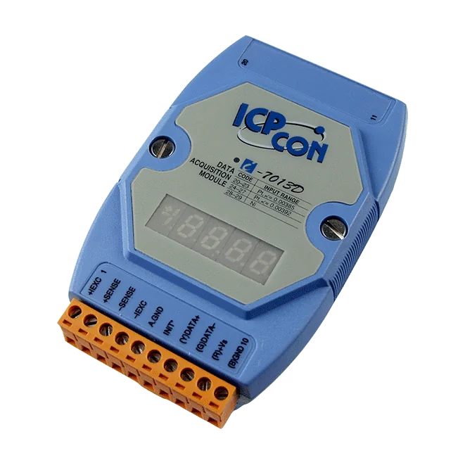 I-7013D RTD Input Module, 1-ch Pt100/Pt1000/Ni120 with LED Display