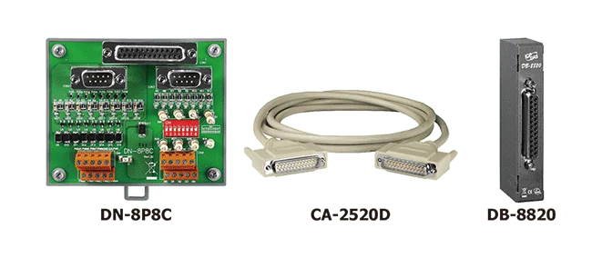 DN-8P8C/S 8-channel DO and 8-channel Counter Input Board