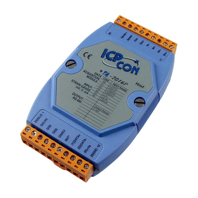 I-7016P 6-wire Strain Gauge Input Module, DCON, RS-485