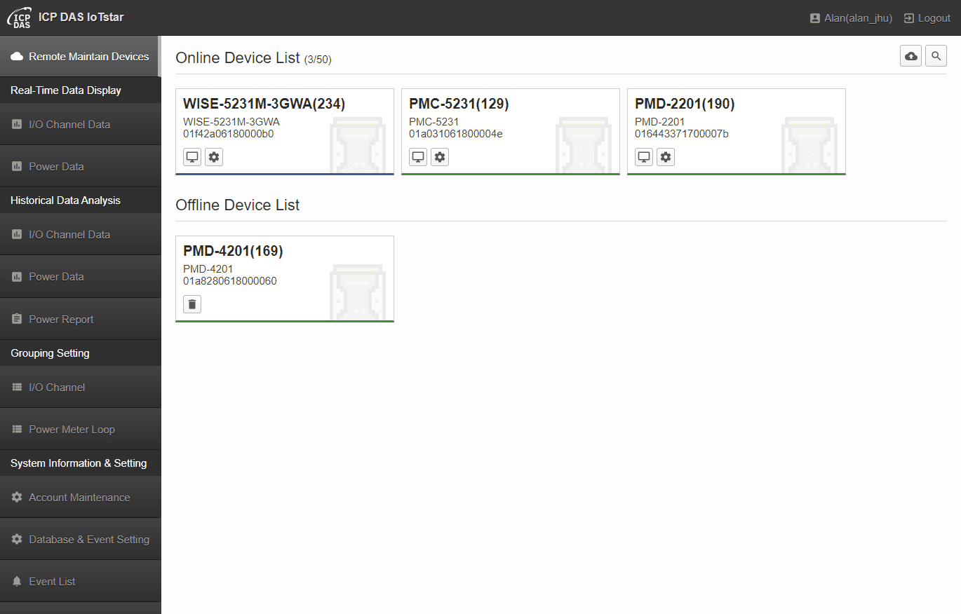 IoTstar Dashboard Service-RC050